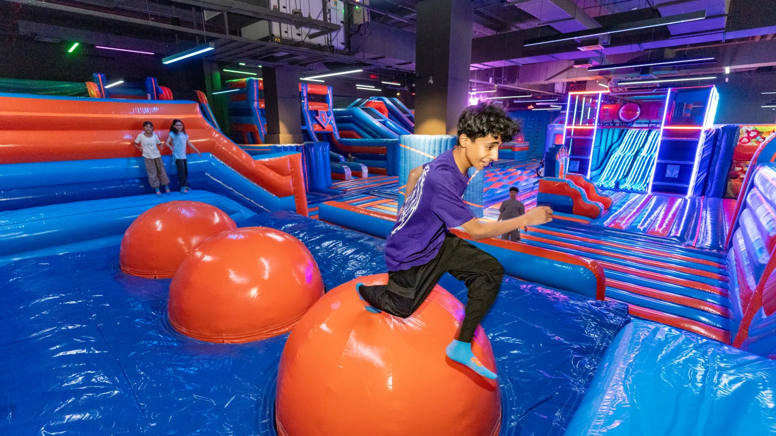 Inflatables attraction at Trampo Oman